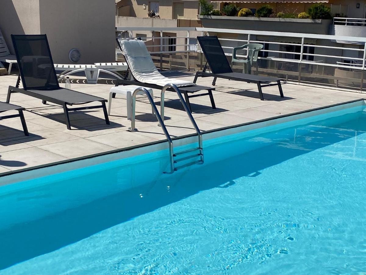 Villa D'Este - Apt 4 Prs - Clim - 300M Plage - Piscine-Parking En Option Juan-les-Pins Luaran gambar